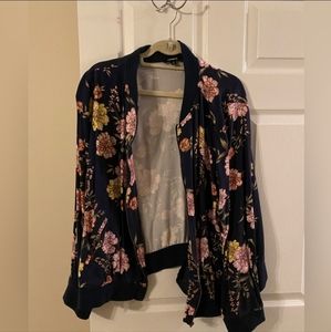 Torrid Size 3 Floral Bomber Jacket